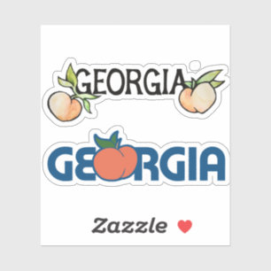 Georgia Peach Sticker