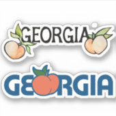 Georgia Peach Sticker (Voorkant)