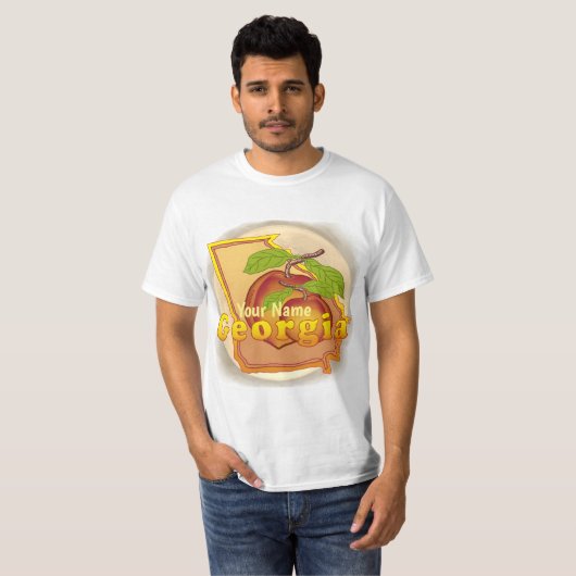 Georgia Peach T-shirt (Voorkant volledig)