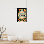  Georgia Peach Travel Poster (Keuken)