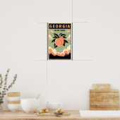 Georgia Peach Travel Poster (Keuken)