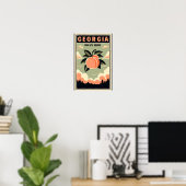 Georgia Peach Travel Poster (Thuiskantoor)