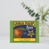 Georgia Peaches Briefkaart (Staand voorkant)