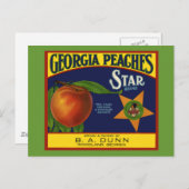 Georgia Peaches Briefkaart (Voorkant / Achterkant)