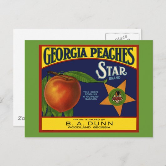 Georgia Peaches Briefkaart (Voorkant / Achterkant)