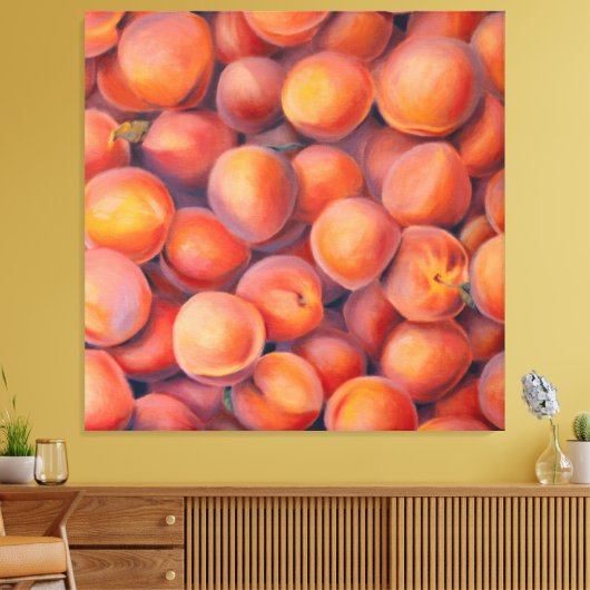 Georgia Peaches - Canvas Afdruk (Insitu (Woonkamer))