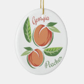 Georgia Peaches Keramisch Ornament (Rechts)