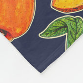 Georgia Peaches & Peach Blossom Fleece Deken (Hoek)