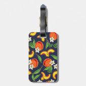 Georgia Peaches & Peach Blossom | Monogram Bagagelabel (Achterkant verticaal)