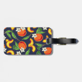 Georgia Peaches & Peach Blossom | Monogram Bagagelabel (Achterkant horizontaal)