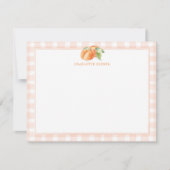 Georgia Peaches Personal Stationery Notitiekaartje (Voorkant)