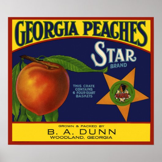 Georgia Peaches Poster (Voorkant)