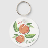 Georgia Peaches Sleutelhanger (Voorkant)