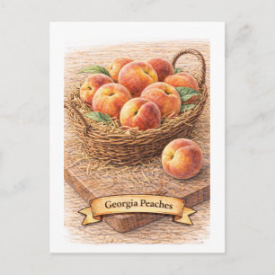 Georgia Perziken (Amerikaanse Voedsel Serie) Briefkaart