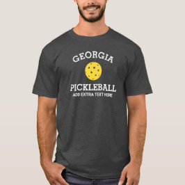 Georgia Pickleball Add Club Partner Name Custom T-shirt