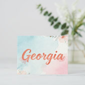 Georgia Postcard Briefkaart (Staand voorkant)