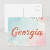 Georgia Postcard Briefkaart (Voorkant / Achterkant)