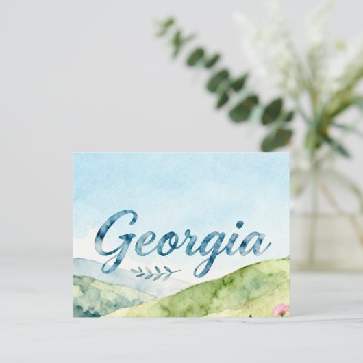 Georgia Postcard Briefkaart (Staand voorkant)