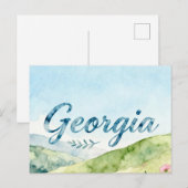 Georgia Postcard Briefkaart (Voorkant / Achterkant)