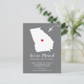 GeORGIA-postkaart van de staat die de aankondiging Briefkaart (Staand voorkant)