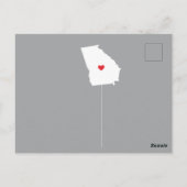 GeORGIA-postkaart van de staat die de aankondiging Briefkaart (Achterkant)