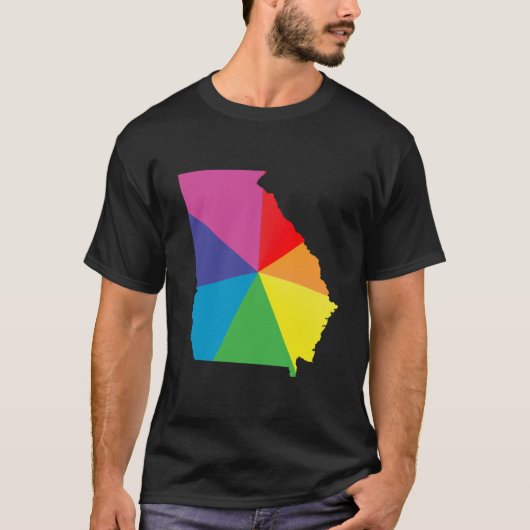 Georgia Pride. Angled. T-shirt (Voorkant)