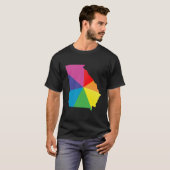 Georgia Pride. Angled. T-shirt (Voorkant volledig)