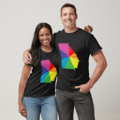 Georgia Pride. Angled. T-shirt (Unisex)