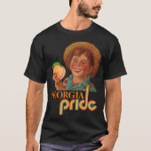 GEORGIA PRIDE PEACH FARMER (Classic Retro) T-shirt (Voorkant)