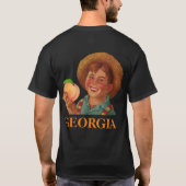 GEORGIA PRIDE PEACH FARMER (Classic Retro) T-shirt (Achterkant)