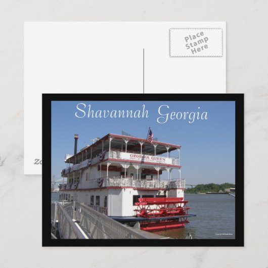 Georgia Queen Briefkaart (Voorkant / Achterkant)