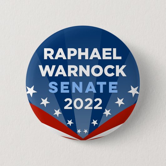 Georgia Raphael Warnock voor Senaat 2022 Ronde Button 5,7 Cm (Voorkant)