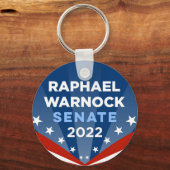 Georgia Raphael Warnock voor Senaat 2022 Sleutelhanger (Voorkant)