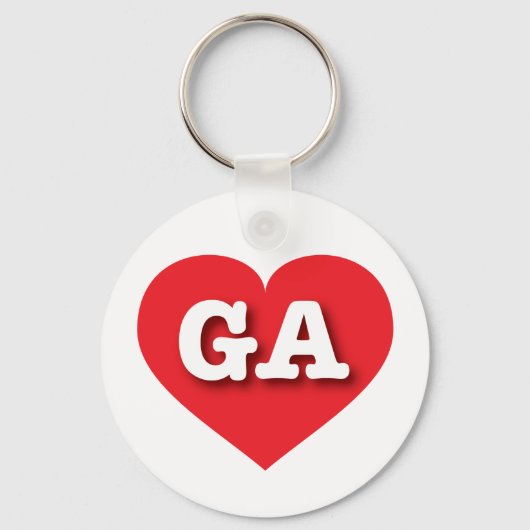 Georgia Red Heart - Big Love Sleutelhanger (Voorkant)