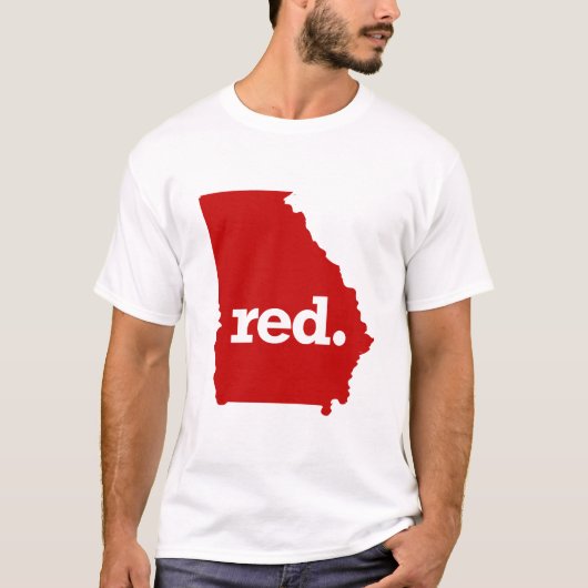 GEORGIA RED STATE T-SHIRT (Voorkant)