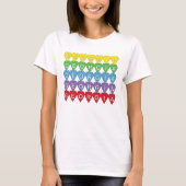 Georgia Regenboog Hartjes T-shirt (Voorkant)