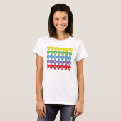 Georgia Regenboog Hartjes T-shirt (Voorkant volledig)