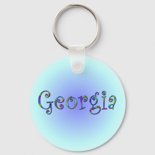 Georgia Regenboog Sleutelhanger (Voorkant)