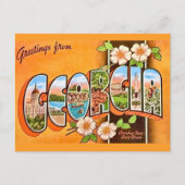 Georgia Retro Ansichtkaart Briefkaart (Voorkant)