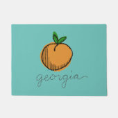 Georgia Retro Peach Deurmat (Voorkant)