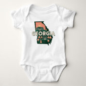 Georgia Retro Silhouette Romper (Voorkant)