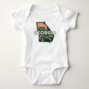 Georgia Retro Silhouette Romper