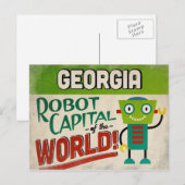 Georgia Robot - Funny  Briefkaart (Voorkant / Achterkant)