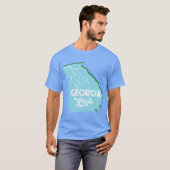 Georgia Roots Aqua Green T-shirt (Voorkant volledig)