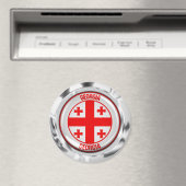 Georgia Round Emblem Magneet (Insitu (Vaatwasser))