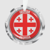 Georgia Round Emblem Ornament (voorkant)