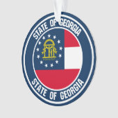 Georgia Round Emblem Ornament (voorkant)