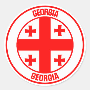 Georgia Round Emblem Ronde Sticker