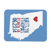 Georgia Save the Date -  stad Magneet (Horizontaal)