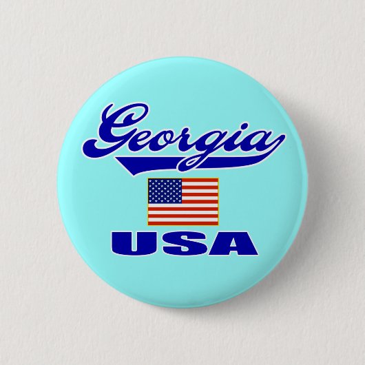 Georgia Script Pin Ronde Button 5,7 Cm (Voorkant)
